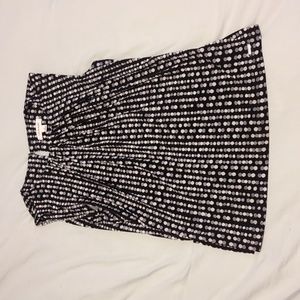 Calvin Klein small sleeveless spotted blouse